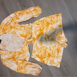 Women’s Yellow Matching Set